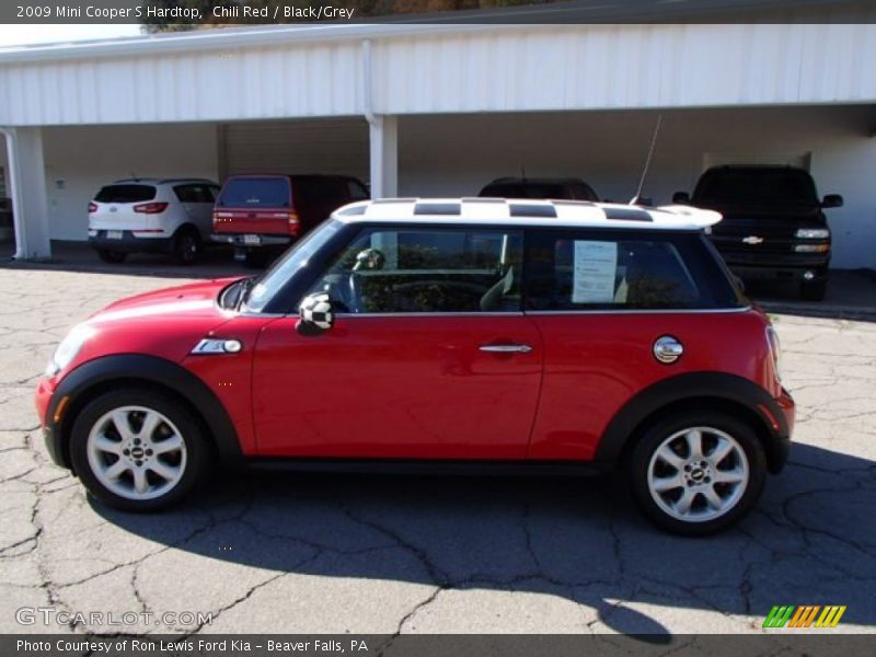 Chili Red / Black/Grey 2009 Mini Cooper S Hardtop