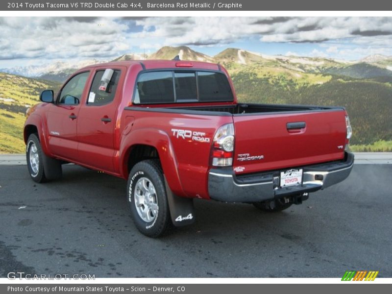 Barcelona Red Metallic / Graphite 2014 Toyota Tacoma V6 TRD Double Cab 4x4