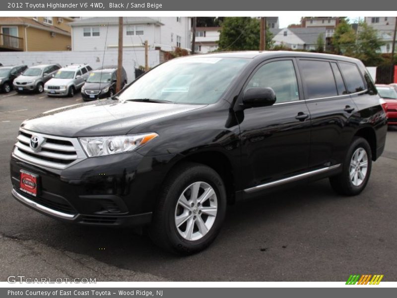 Black / Sand Beige 2012 Toyota Highlander V6 4WD