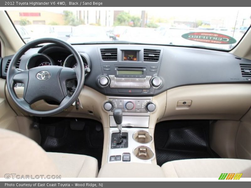 Black / Sand Beige 2012 Toyota Highlander V6 4WD