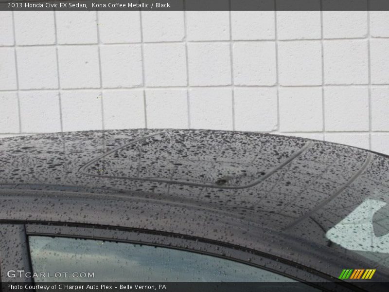 Kona Coffee Metallic / Black 2013 Honda Civic EX Sedan