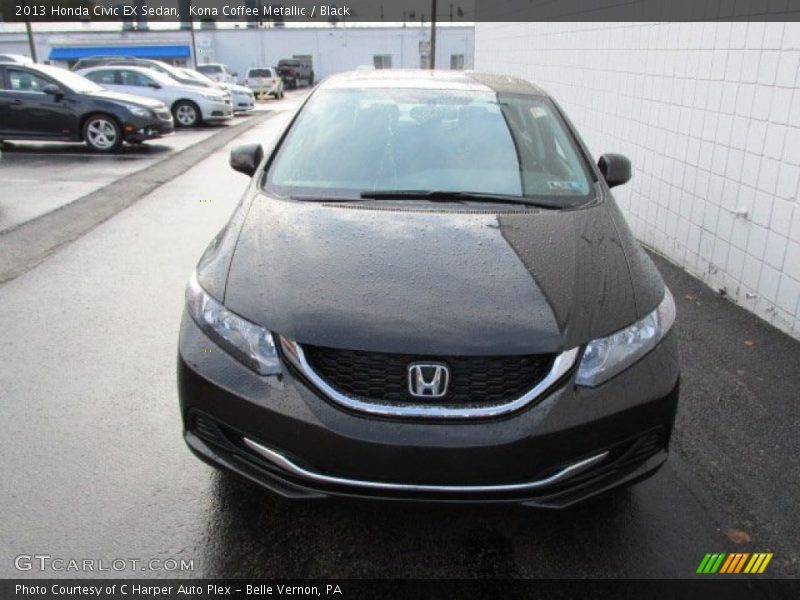 Kona Coffee Metallic / Black 2013 Honda Civic EX Sedan