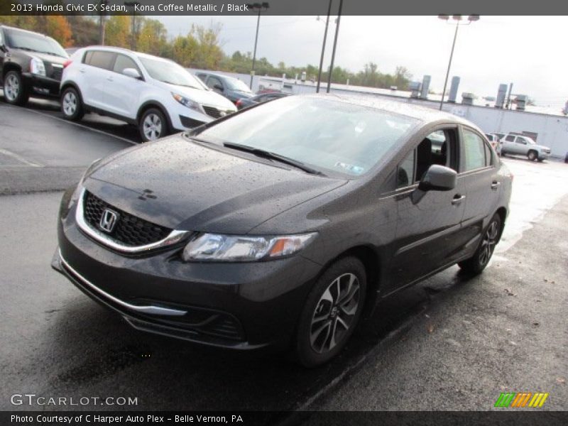 Kona Coffee Metallic / Black 2013 Honda Civic EX Sedan