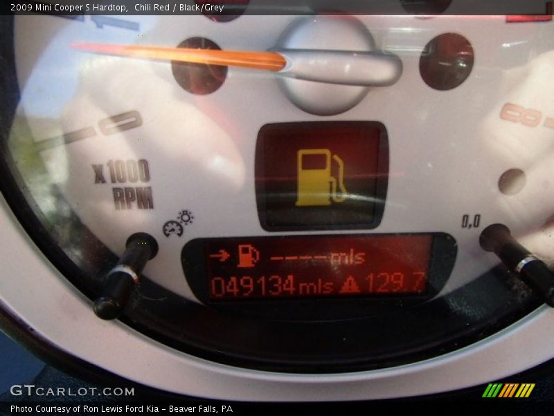 Chili Red / Black/Grey 2009 Mini Cooper S Hardtop