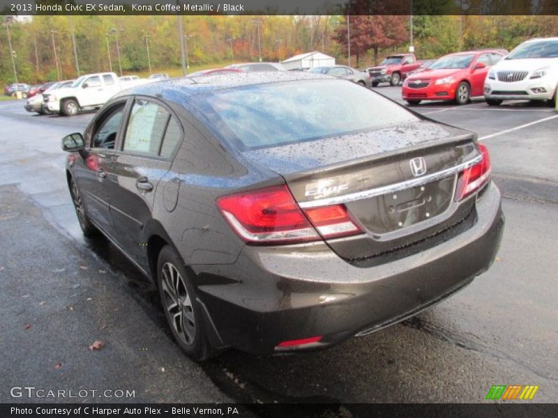 Kona Coffee Metallic / Black 2013 Honda Civic EX Sedan