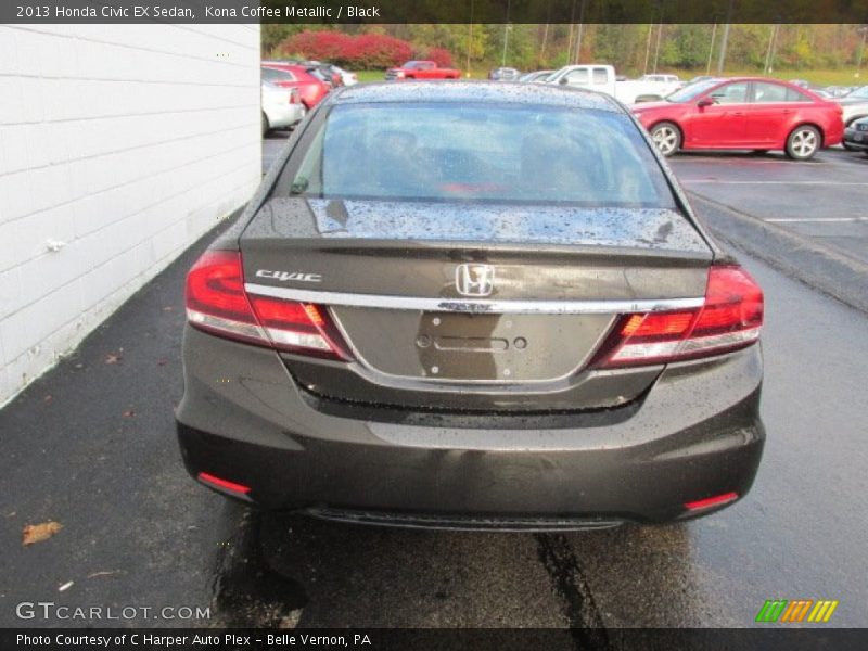 Kona Coffee Metallic / Black 2013 Honda Civic EX Sedan
