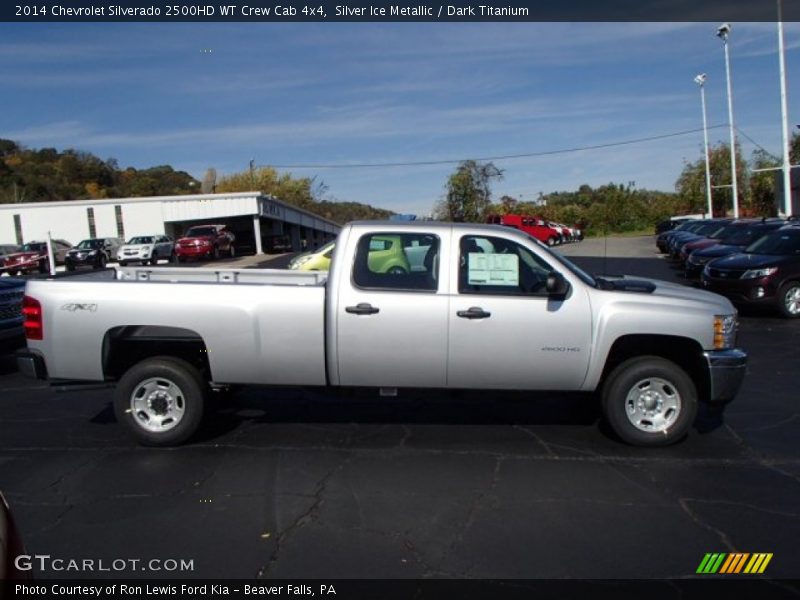 Silver Ice Metallic / Dark Titanium 2014 Chevrolet Silverado 2500HD WT Crew Cab 4x4