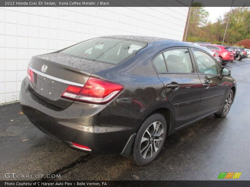 Kona Coffee Metallic / Black 2013 Honda Civic EX Sedan