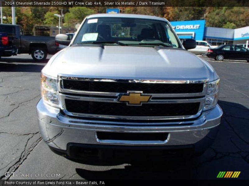 Silver Ice Metallic / Dark Titanium 2014 Chevrolet Silverado 2500HD WT Crew Cab 4x4