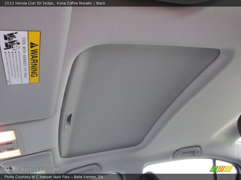 Kona Coffee Metallic / Black 2013 Honda Civic EX Sedan