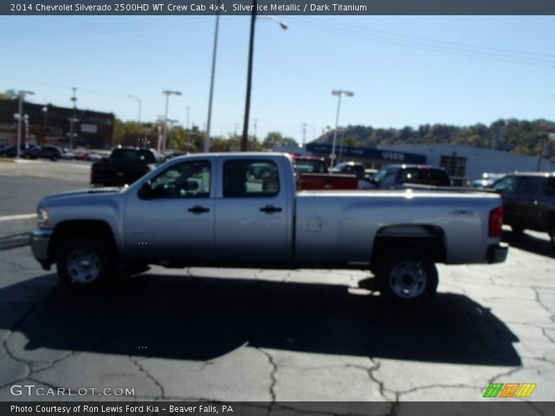 Silver Ice Metallic / Dark Titanium 2014 Chevrolet Silverado 2500HD WT Crew Cab 4x4