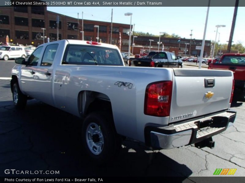Silver Ice Metallic / Dark Titanium 2014 Chevrolet Silverado 2500HD WT Crew Cab 4x4