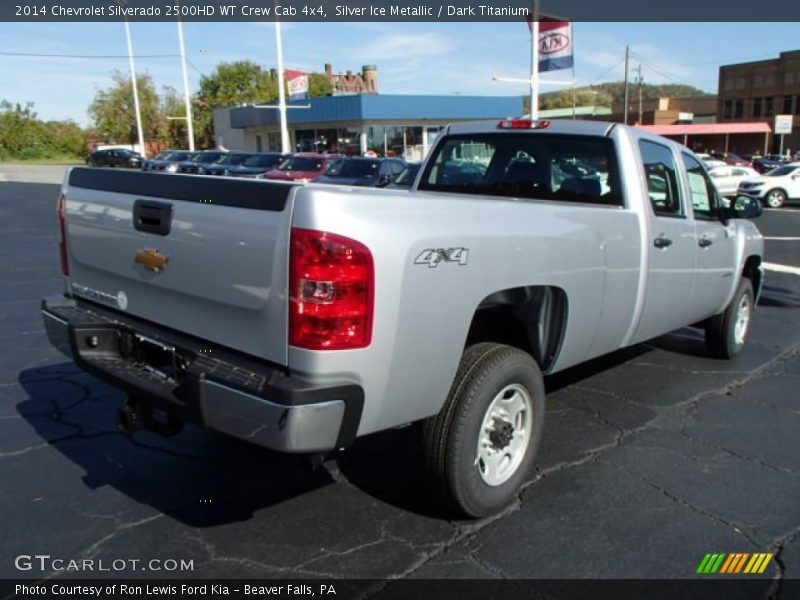 Silver Ice Metallic / Dark Titanium 2014 Chevrolet Silverado 2500HD WT Crew Cab 4x4