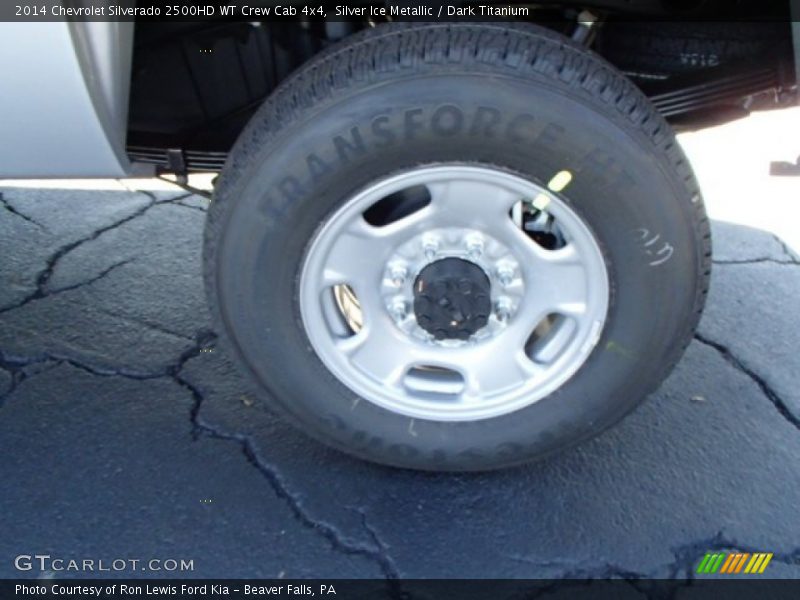 Silver Ice Metallic / Dark Titanium 2014 Chevrolet Silverado 2500HD WT Crew Cab 4x4