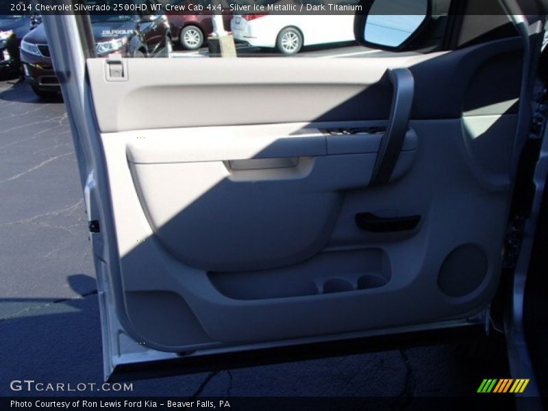 Silver Ice Metallic / Dark Titanium 2014 Chevrolet Silverado 2500HD WT Crew Cab 4x4