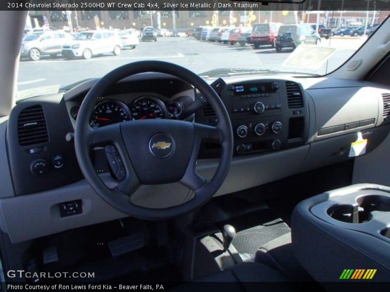 Silver Ice Metallic / Dark Titanium 2014 Chevrolet Silverado 2500HD WT Crew Cab 4x4