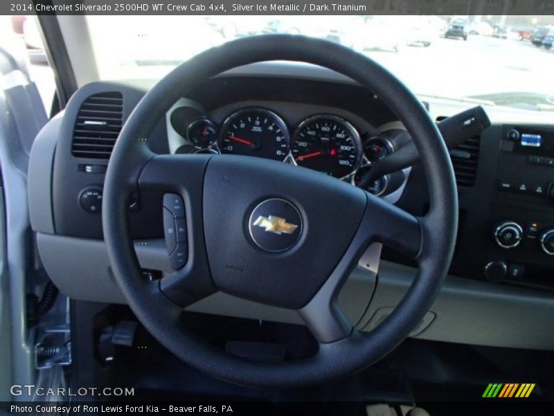 Silver Ice Metallic / Dark Titanium 2014 Chevrolet Silverado 2500HD WT Crew Cab 4x4