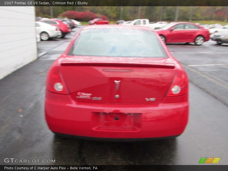 Crimson Red / Ebony 2007 Pontiac G6 V6 Sedan