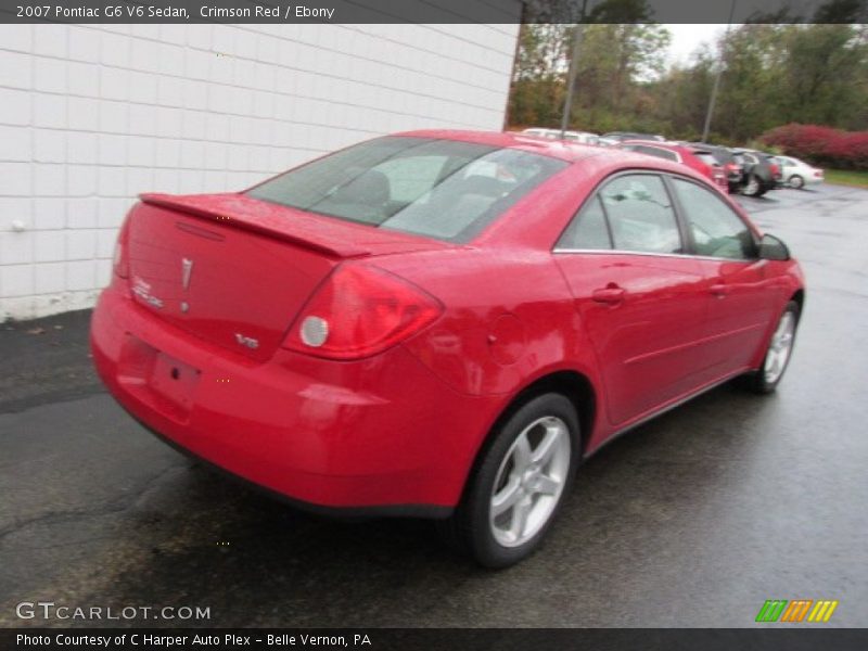 Crimson Red / Ebony 2007 Pontiac G6 V6 Sedan