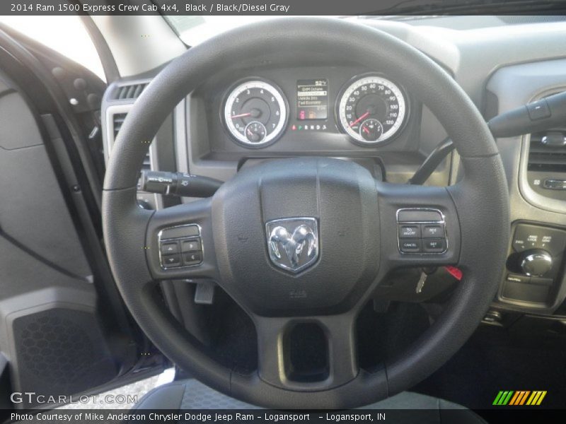 Black / Black/Diesel Gray 2014 Ram 1500 Express Crew Cab 4x4