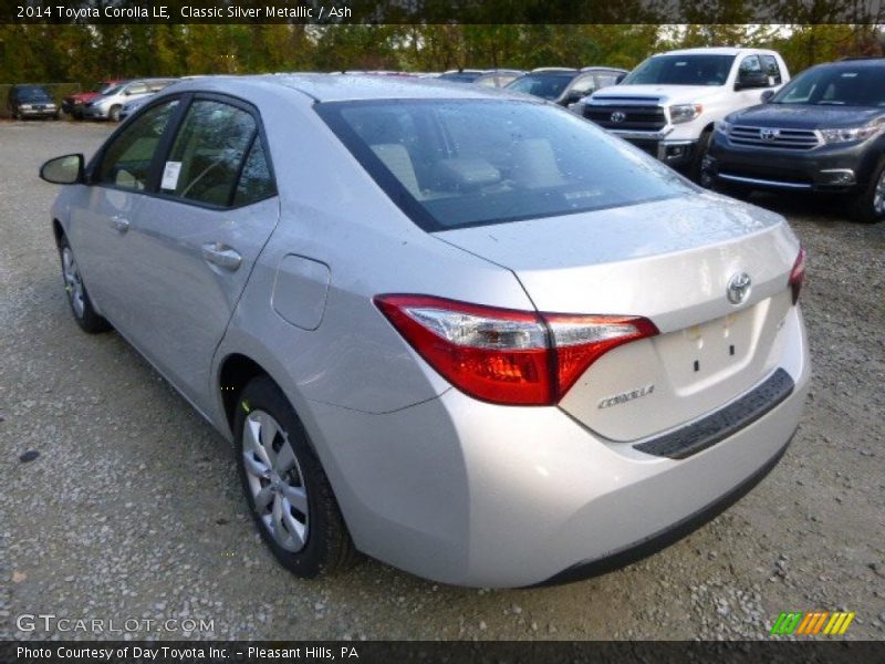 Classic Silver Metallic / Ash 2014 Toyota Corolla LE