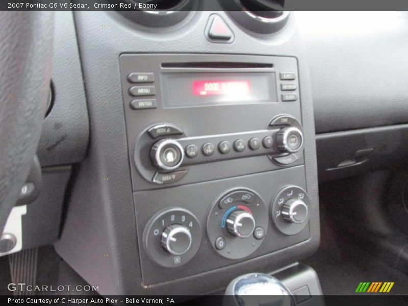 Crimson Red / Ebony 2007 Pontiac G6 V6 Sedan