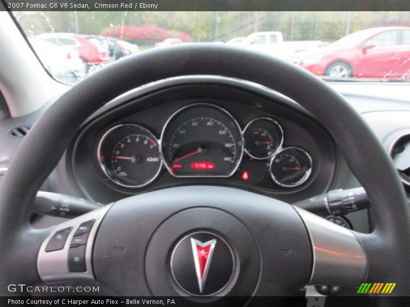 Crimson Red / Ebony 2007 Pontiac G6 V6 Sedan