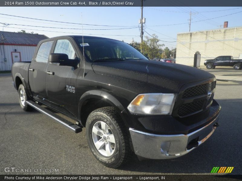 Black / Black/Diesel Gray 2014 Ram 1500 Outdoorsman Crew Cab 4x4