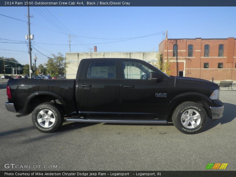 Black / Black/Diesel Gray 2014 Ram 1500 Outdoorsman Crew Cab 4x4