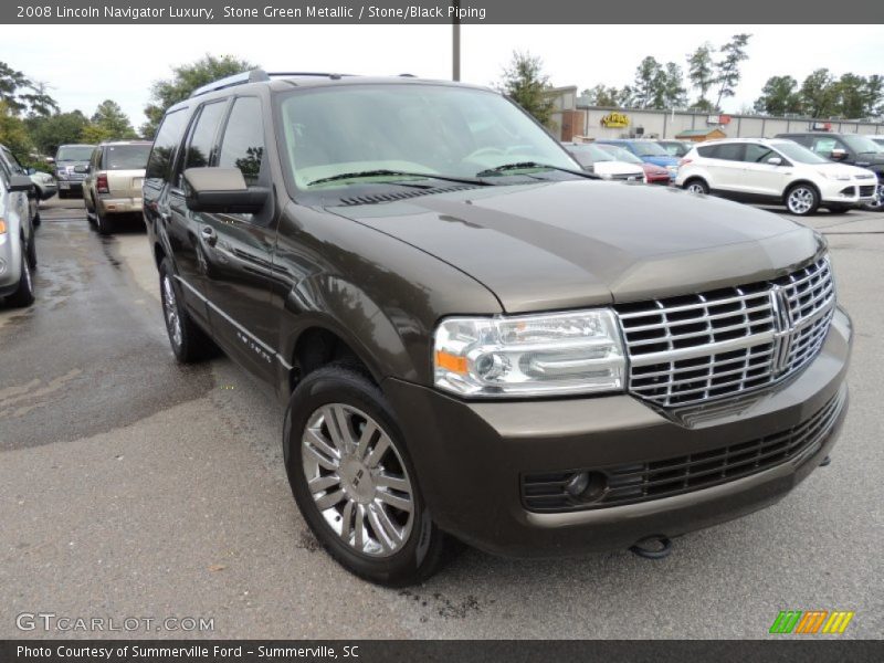 Stone Green Metallic / Stone/Black Piping 2008 Lincoln Navigator Luxury