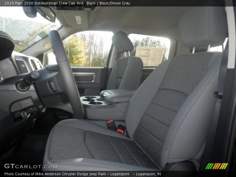 Black / Black/Diesel Gray 2014 Ram 1500 Outdoorsman Crew Cab 4x4