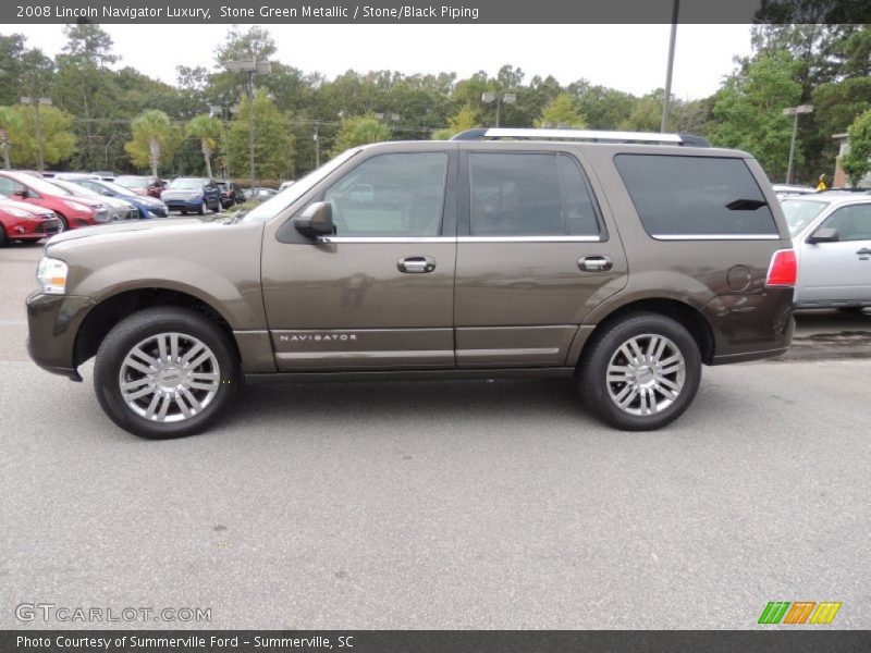 Stone Green Metallic / Stone/Black Piping 2008 Lincoln Navigator Luxury