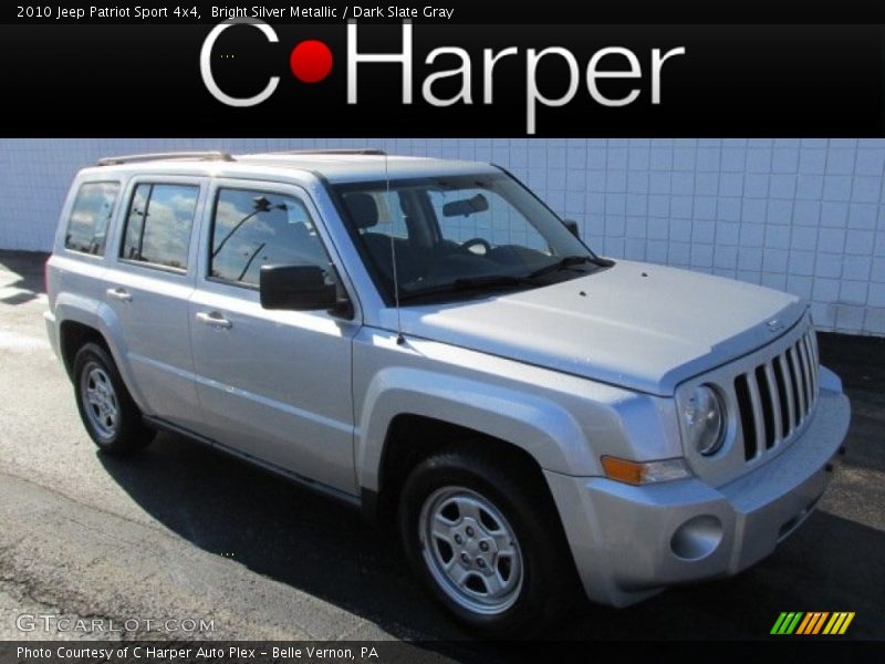 Bright Silver Metallic / Dark Slate Gray 2010 Jeep Patriot Sport 4x4