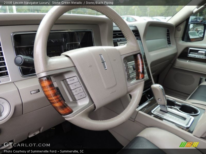 Stone Green Metallic / Stone/Black Piping 2008 Lincoln Navigator Luxury