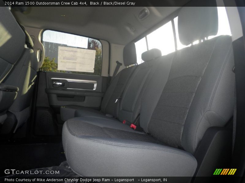 Black / Black/Diesel Gray 2014 Ram 1500 Outdoorsman Crew Cab 4x4