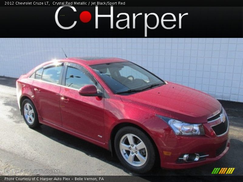 Crystal Red Metallic / Jet Black/Sport Red 2012 Chevrolet Cruze LT