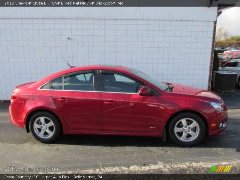 Crystal Red Metallic / Jet Black/Sport Red 2012 Chevrolet Cruze LT