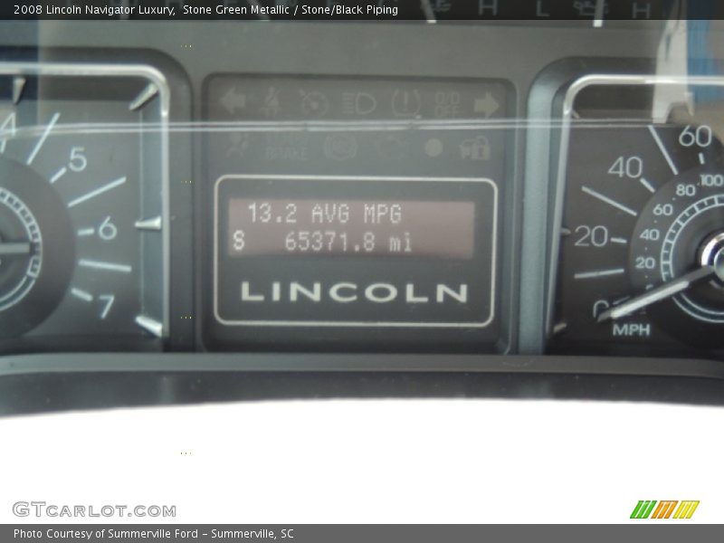Stone Green Metallic / Stone/Black Piping 2008 Lincoln Navigator Luxury