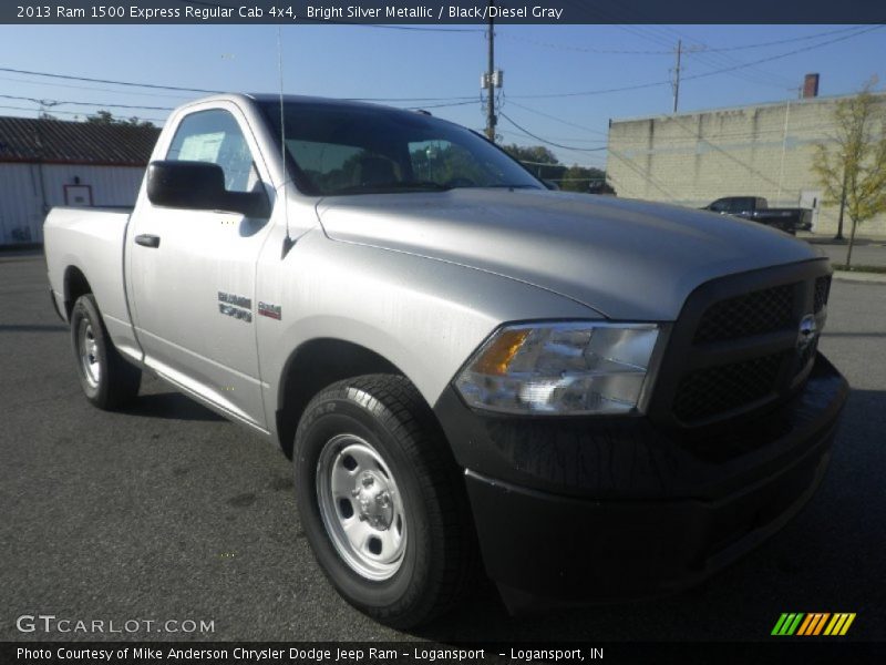 Bright Silver Metallic / Black/Diesel Gray 2013 Ram 1500 Express Regular Cab 4x4
