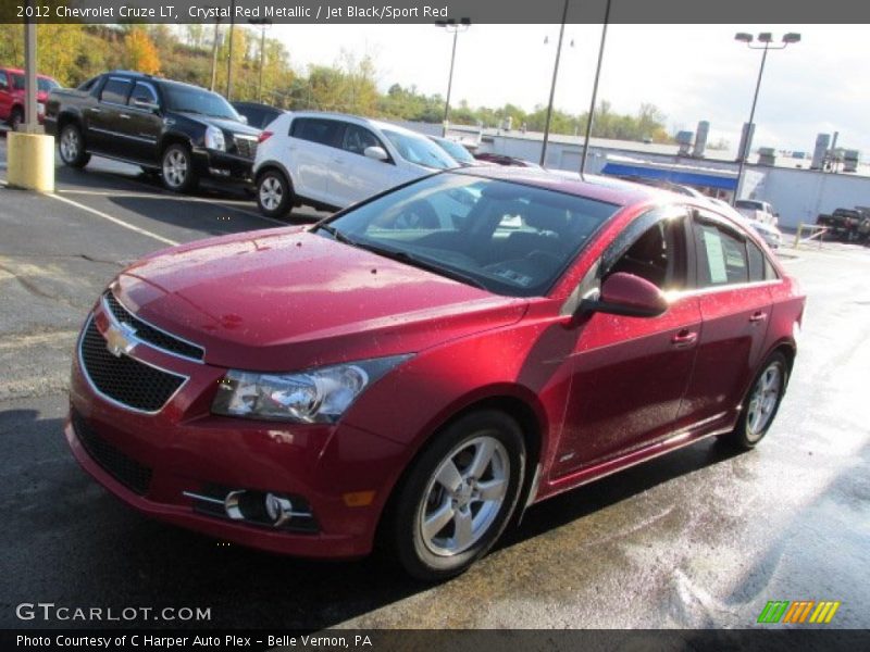 Crystal Red Metallic / Jet Black/Sport Red 2012 Chevrolet Cruze LT