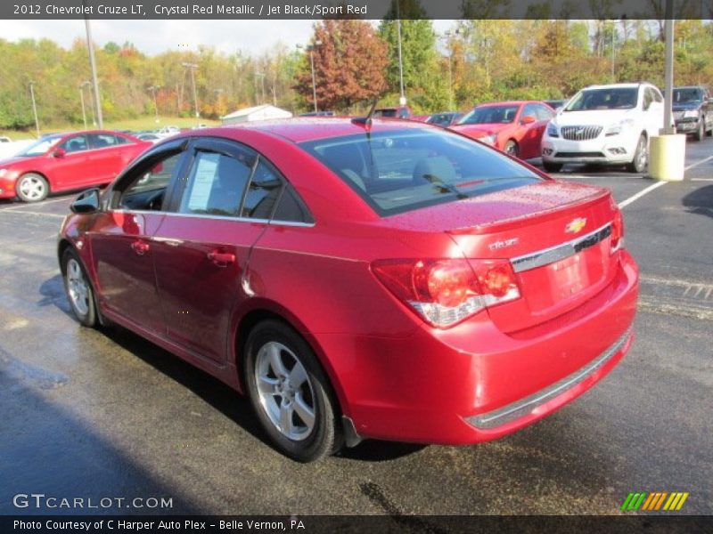 Crystal Red Metallic / Jet Black/Sport Red 2012 Chevrolet Cruze LT