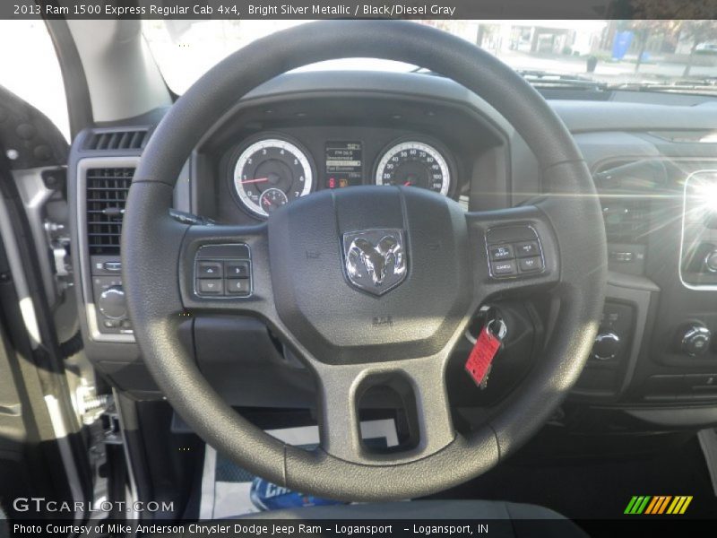 Bright Silver Metallic / Black/Diesel Gray 2013 Ram 1500 Express Regular Cab 4x4