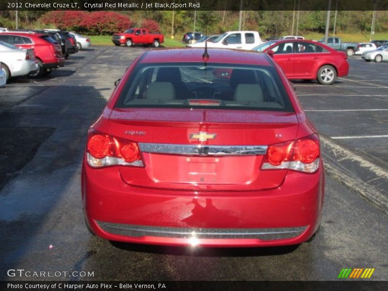 Crystal Red Metallic / Jet Black/Sport Red 2012 Chevrolet Cruze LT