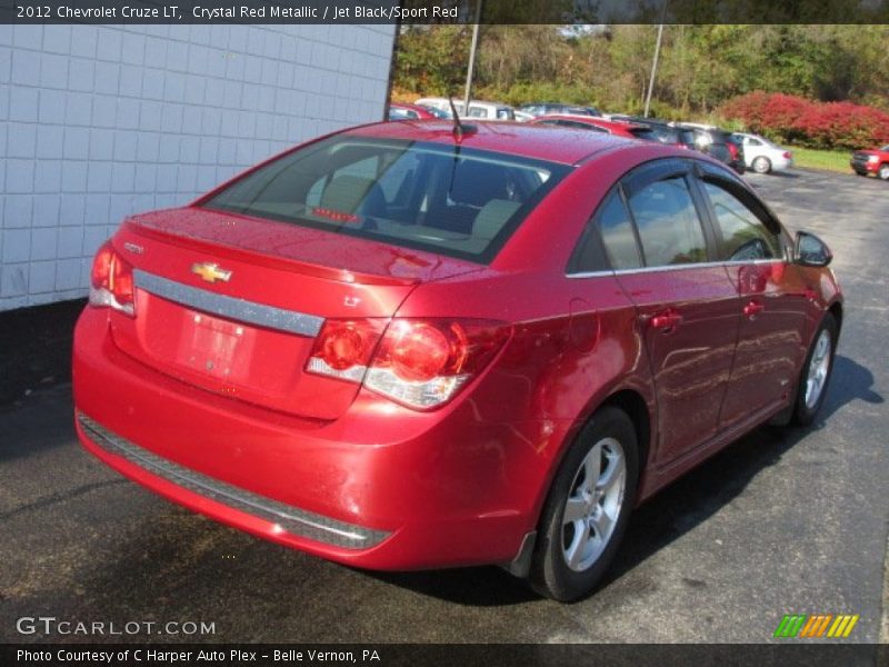 Crystal Red Metallic / Jet Black/Sport Red 2012 Chevrolet Cruze LT