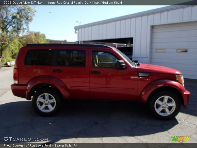 Inferno Red Crystal Pearl / Dark Khaki/Medium Khaki 2008 Dodge Nitro SXT 4x4