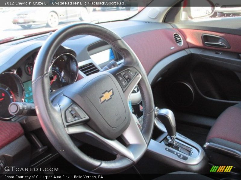 Crystal Red Metallic / Jet Black/Sport Red 2012 Chevrolet Cruze LT