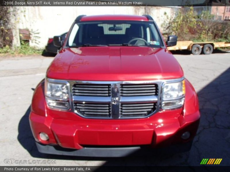 Inferno Red Crystal Pearl / Dark Khaki/Medium Khaki 2008 Dodge Nitro SXT 4x4
