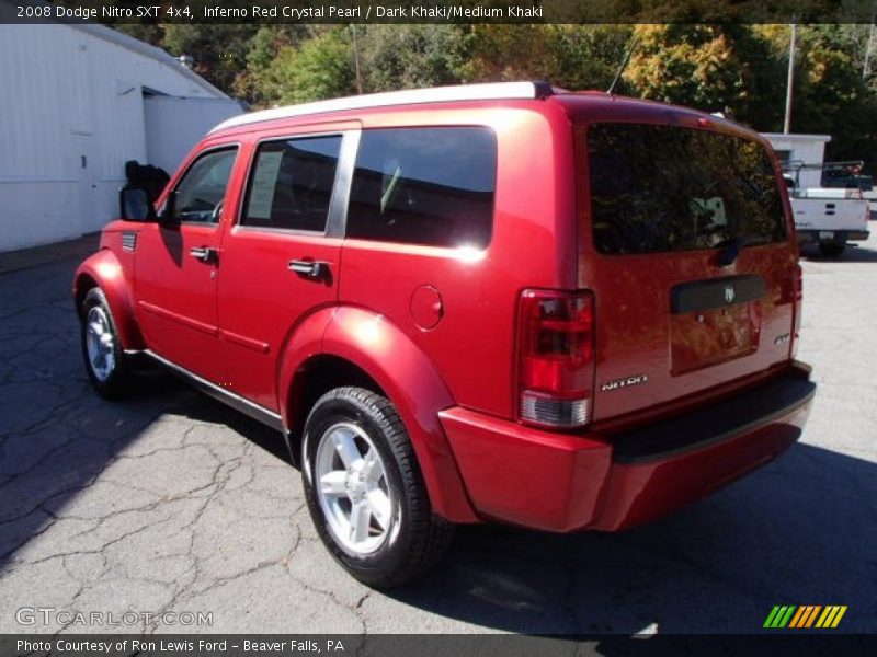 Inferno Red Crystal Pearl / Dark Khaki/Medium Khaki 2008 Dodge Nitro SXT 4x4