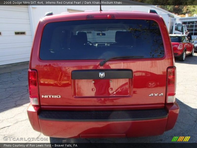 Inferno Red Crystal Pearl / Dark Khaki/Medium Khaki 2008 Dodge Nitro SXT 4x4