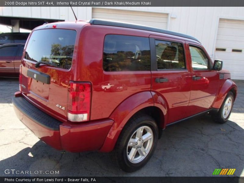 Inferno Red Crystal Pearl / Dark Khaki/Medium Khaki 2008 Dodge Nitro SXT 4x4